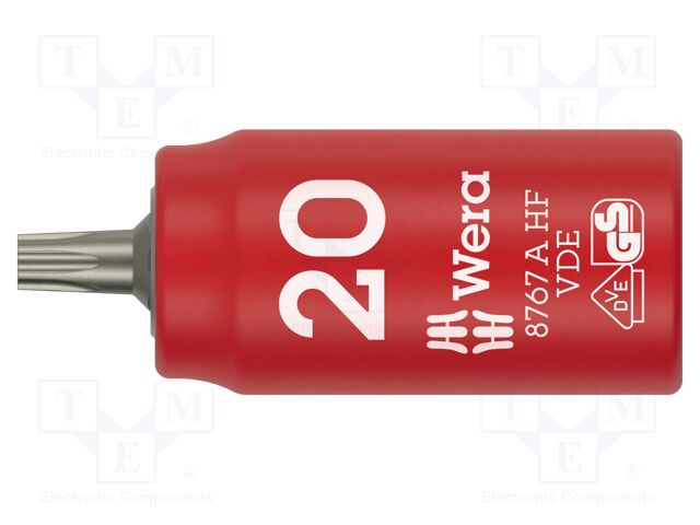 Socket; socket spanner,Torx®; TX20; 1/4"; insulated; 36mm