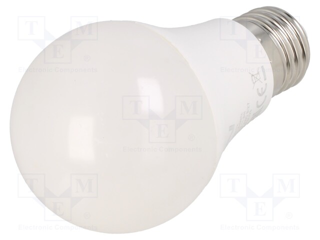 LED lamp; neutral white; E27; 230VAC; 1100lm; 11.5W; 200°; 4000K