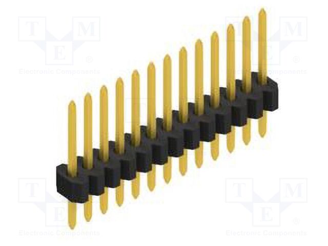 Connector: pin strips; pin header; male; PIN: 13; 1.27mm; THT; 1x13