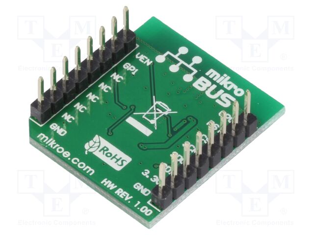 Click board; RF transceiver; GPIO,SPI; CC2520; 3.3VDC