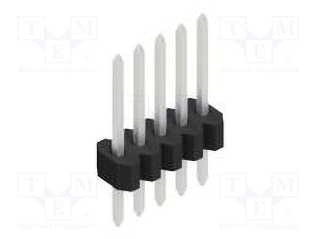 Connector: pin strips; pin header; male; PIN: 5; 1.27mm; THT; 1x5
