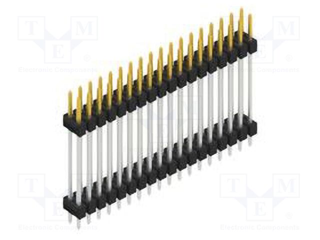 Connector: pin strips; pin header; male; PIN: 36; 2.54mm; THT; 2x18