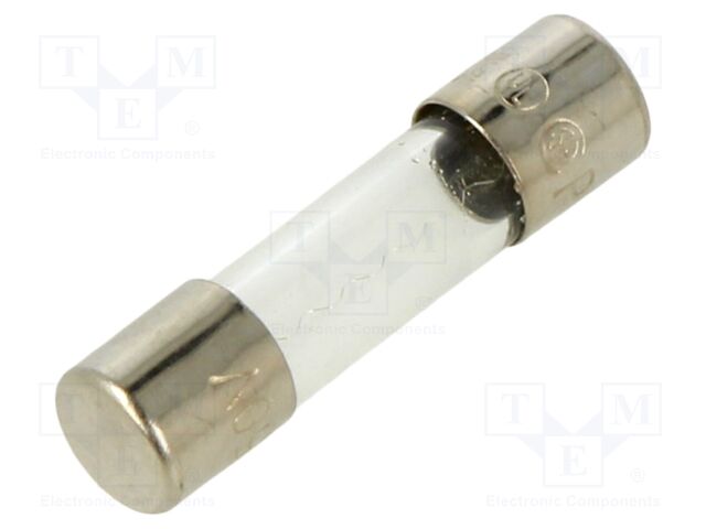 Fuse: fuse; 1A; 250VAC; quick blow; glass; 5.2x20mm; holders; 235