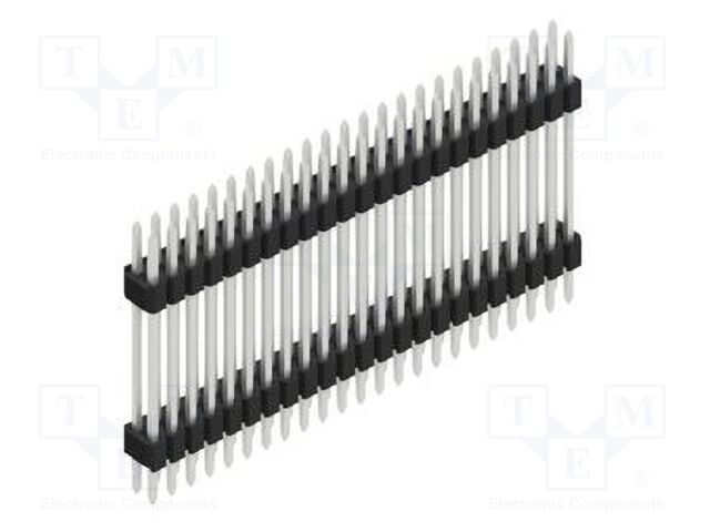 Connector: pin strips; pin header; male; PIN: 46; 1.27mm; THT; 2x23