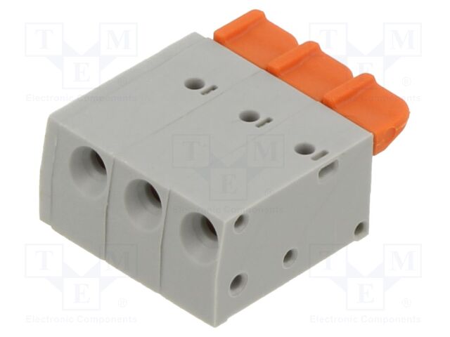 Connector: PCB terminal block; terminal; GB; 6A; PIN: 3; angled