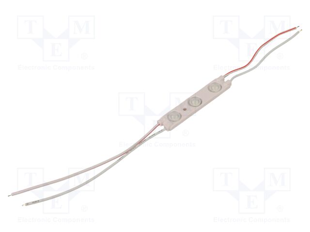 LED; blue; 720mW; 7.2lm; IP67; 160°; No.of diodes: 3; -25÷60°C; 2835