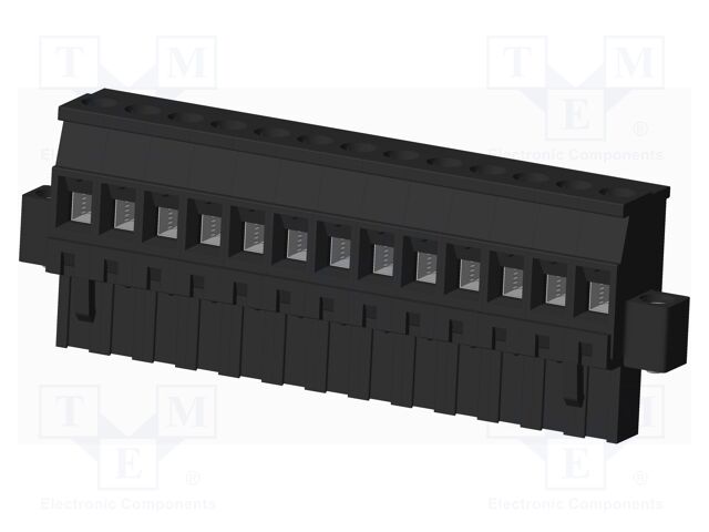 Connector: pluggable terminal block; plug; female; angled 90°