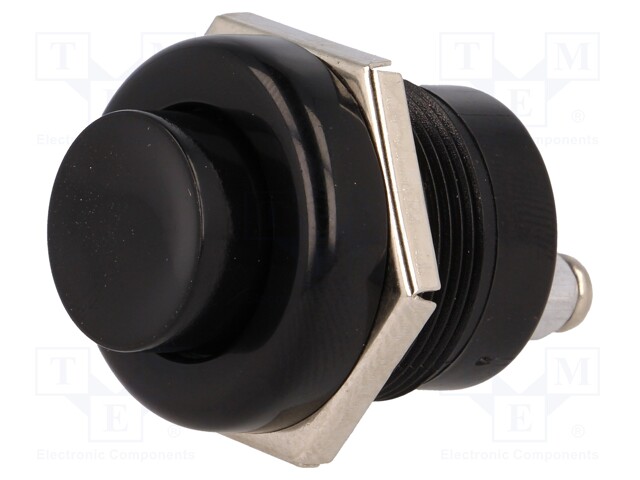 Switch: push-button; Pos: 2; SPST-NO; 10A/12VDC; black; none; IP40