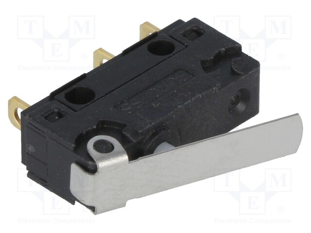 Microswitch SNAP ACTION; with lever; SPDT; 5A/250VAC; ON-(ON)