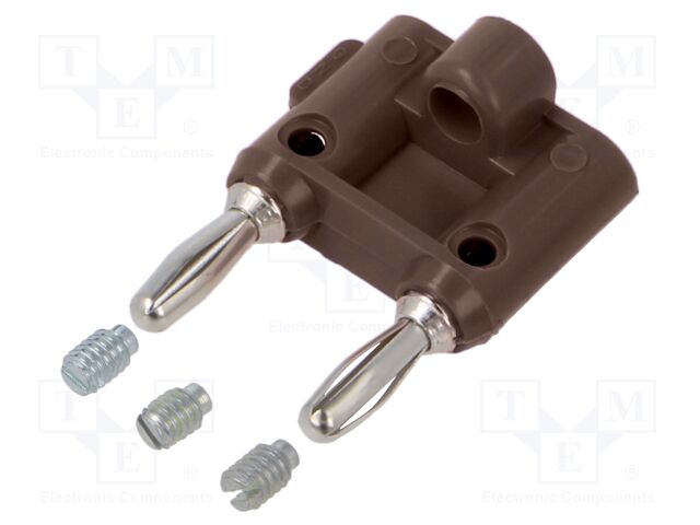 Stackable safety shunt; 15A; 5kV; brown; non-insulated; 39.37mm