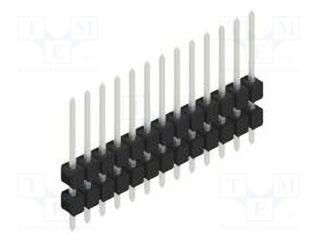 Connector: pin strips; pin header; male; PIN: 13; 2.54mm; THT; 1x13