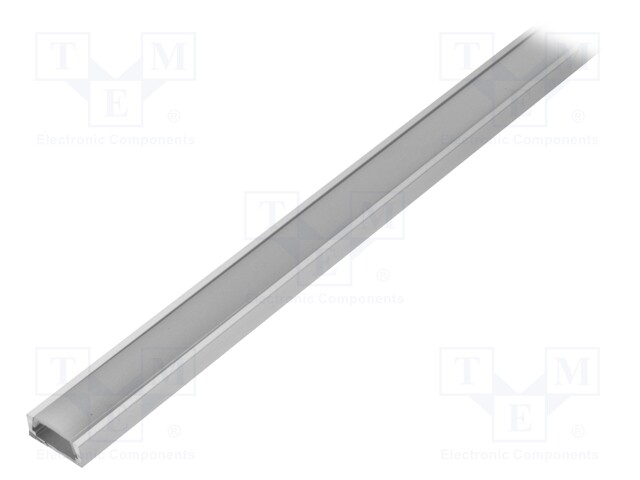 Profiles for LED modules; transparent; surface; L: 1m; aluminium