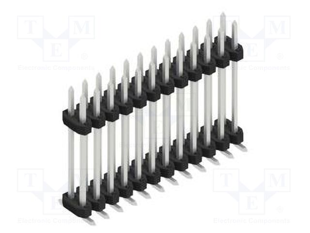 Connector: pin strips; pin header; male; PIN: 24; 2mm; SMT; 2x12