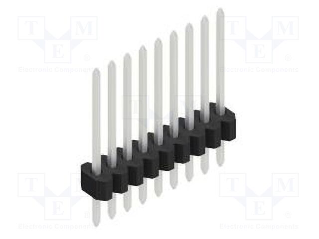 Connector: pin strips; pin header; male; PIN: 9; 1.27mm; THT; 1x9
