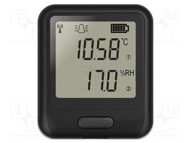 Data logger; temperature,humidity; ±0,2°C; ±1.8%; Temp: -20÷60°C