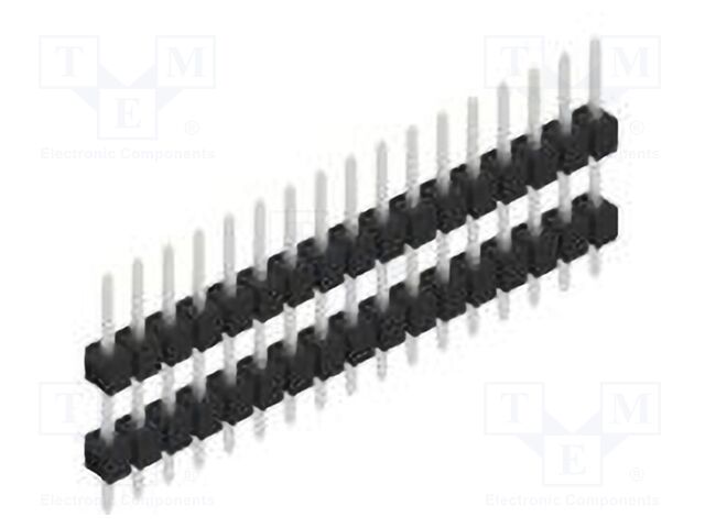 Connector: pin strips; pin header; male; PIN: 17; 2.54mm; THT; 1x17