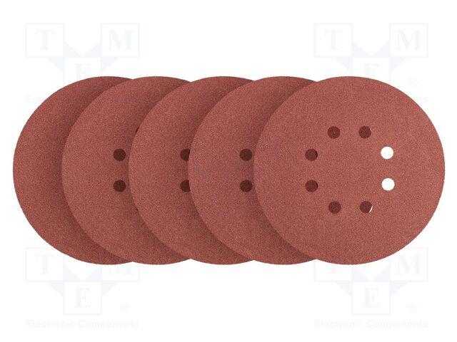 Cleaning cloth: sandpaper; Granularity: 150; Mounting: bur; Ø150mm