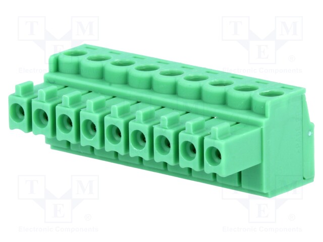 Pluggable terminal block; 3.5mm; ways: 9; straight; plug; female
