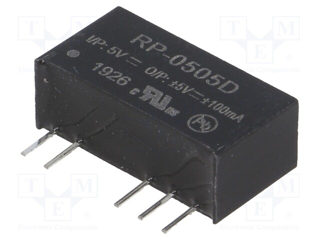 Converter: DC/DC; 1W; Uin: 4.5÷5.5V; Uout: 5VDC; Uout2: -5VDC; SIP7