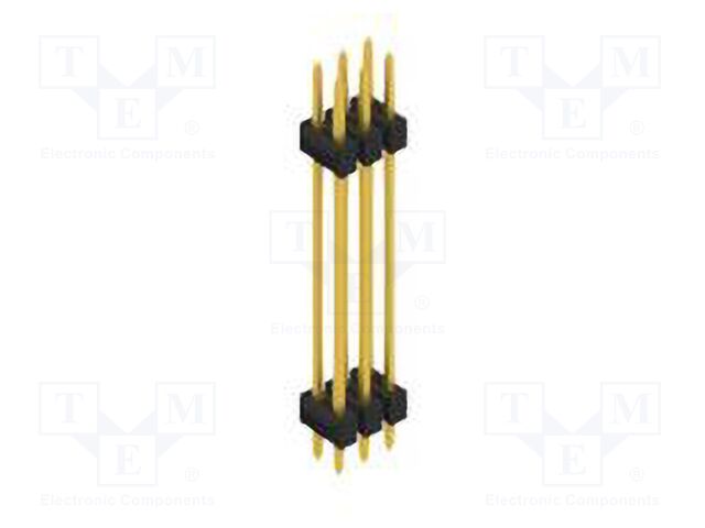 Connector: pin strips; pin header; male; PIN: 6; 2.54mm; THT; 2x3
