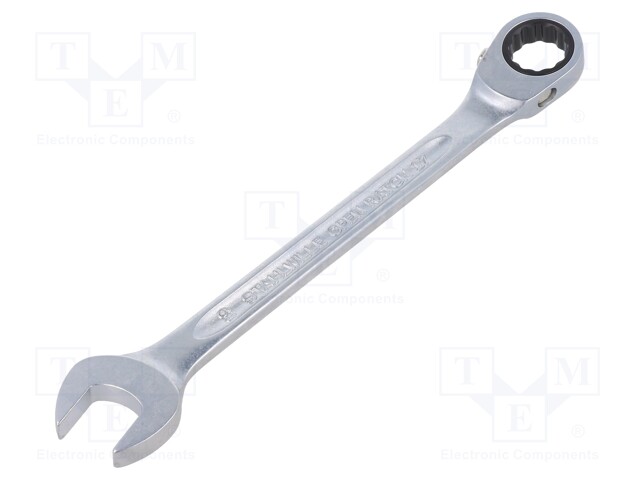 Wrench; combination spanner; 19mm; chromium plated steel