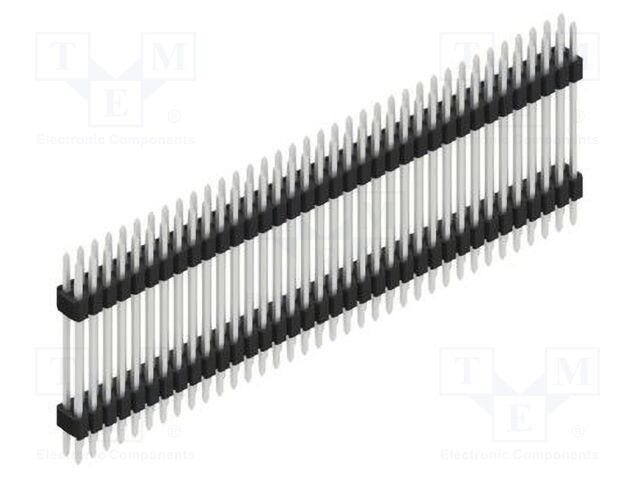 Connector: pin strips; pin header; male; PIN: 72; 1.27mm; THT; 2x36