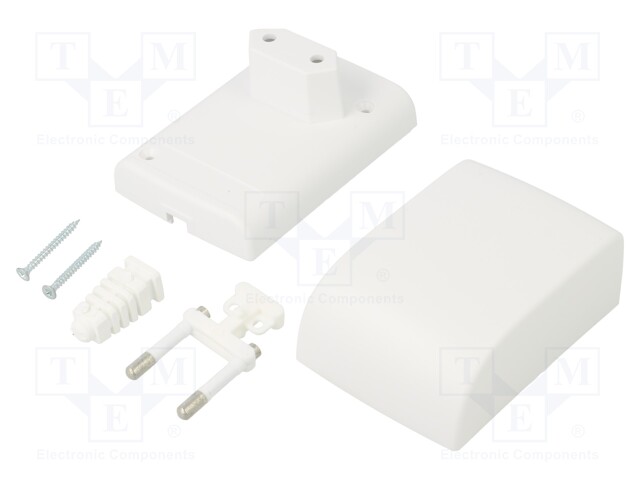 Enclosure: for power supplies; X: 55mm; Y: 80.45mm; Z: 37.15mm; ABS