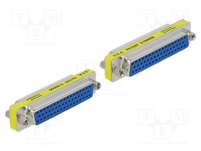 Adapter; D-Sub 50pin socket,both sides; connection 1: 1