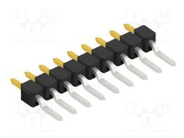 Connector: pin strips; pin header; male; PIN: 9; 2.54mm; SMT; 1x9