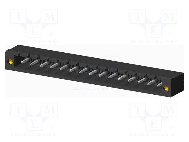 Connector: pluggable terminal block; socket; male; on PCBs