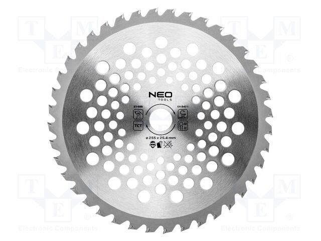 Cutting wheel; Ø: 255mm; Teeth: 40; for the grass; 25.4mm