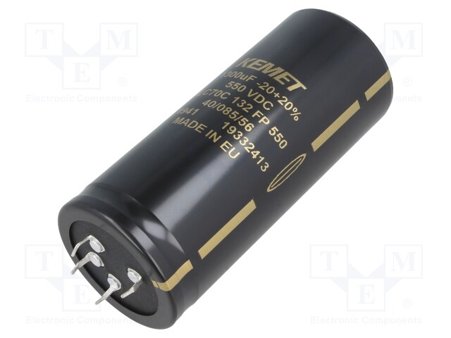 Capacitor: electrolytic; 1.3mF; 550VDC; ESR: 316mΩ; SNAP-IN; ±20%
