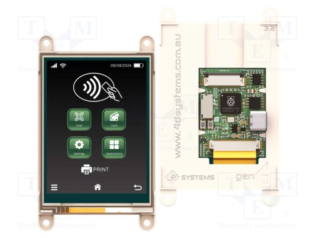 Display: TFT; 3.2"; 240x320; 520BSRAM,8MBPSRAM,16MBFLASH; 4÷6V