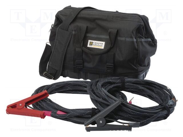 Test acces: set of test leads; 200A; black,red; 6m