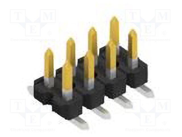 Connector: pin strips; pin header; male; PIN: 8; 2.54mm; SMT; 2x4