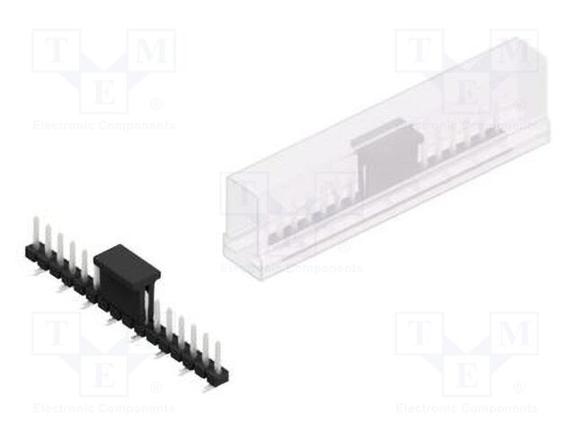 Connector: pin strips; pin header; male; PIN: 16; 2.54mm; SMT; 1x16