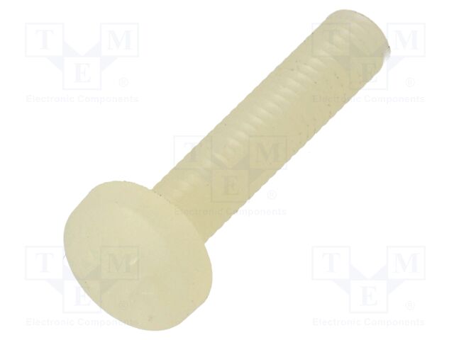 Screw; M4x20; 0.7; Head: cheese head; Pozidriv; 1mm; polyamide