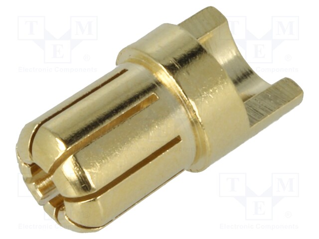 Connector: plug; 6,5mm banana; 65A; 8AWG; 1.5mΩ