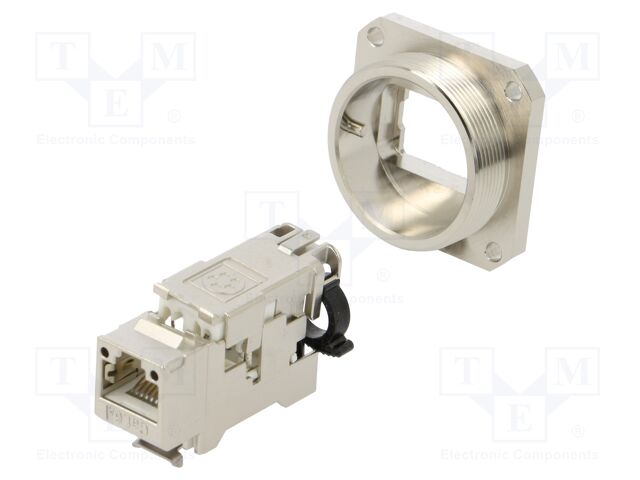 Connector: RJ45; socket; PIN: 8; Cat: 6a; shielded; Layout: 8p8c; IDC
