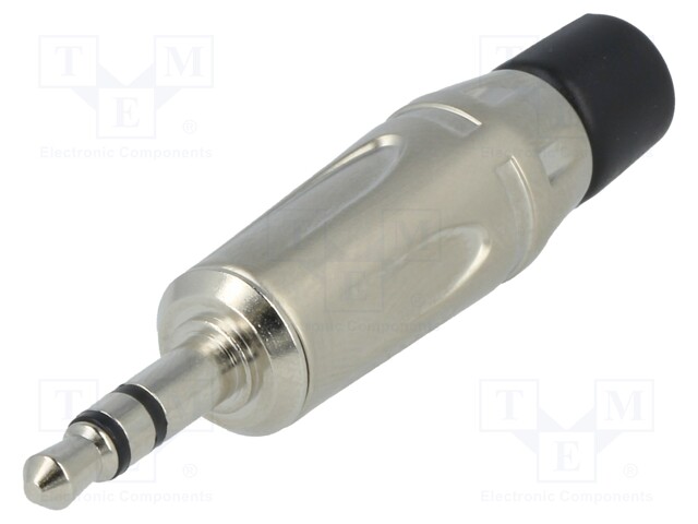 Plug; Jack 3,5mm; male; stereo; straight; for cable; soldering