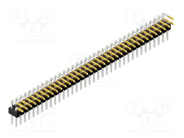 Connector: pin strips; pin header; male; PIN: 72; 2.54mm; THT; 2x36