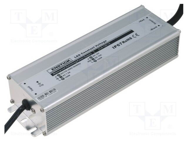 Power supply: switched-mode; LED; 120W; 15VDC; 8A; 170÷264VAC; IP67