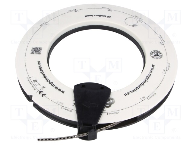 Worm gear clamp; W: 8mm; chrome steel AISI 430; Man.series: EB; W4