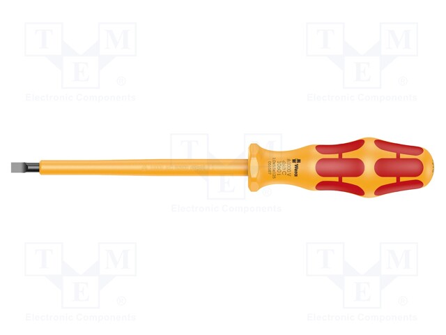 Screwdriver; insulated; slot; 5,5x1,0mm; Blade length: 125mm