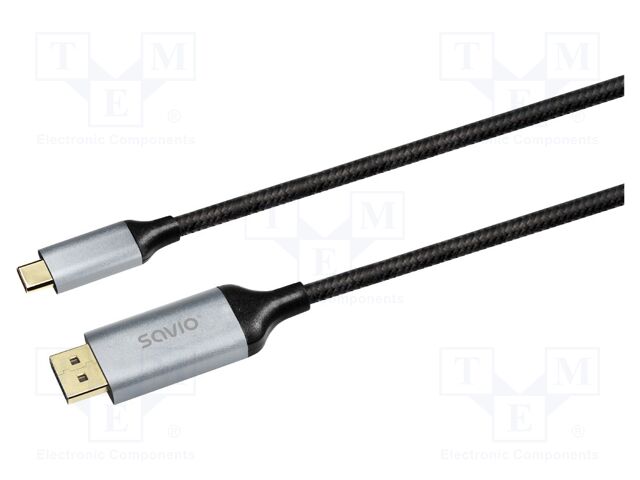 Cable; DisplayPort plug,USB C plug; DisplayPort 1.4,USB 3.1