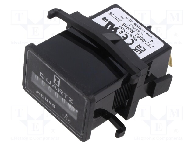 Counter: electromechanical; mechanical indicator; working time