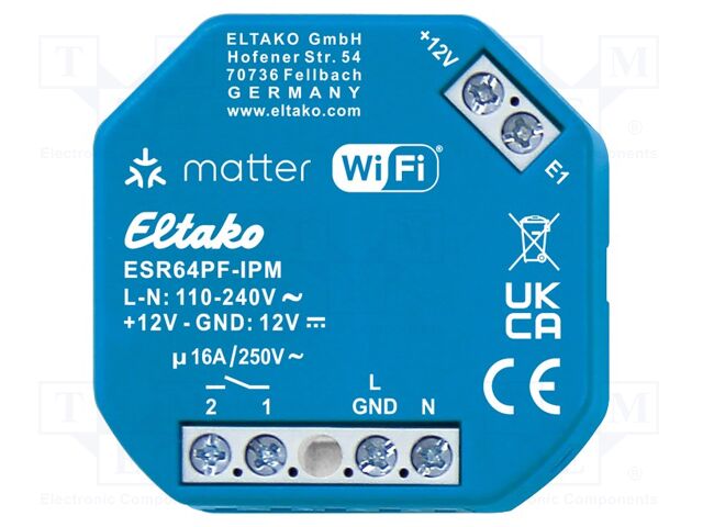 Executive module; EnOcean (option),Matter; plaster embedded