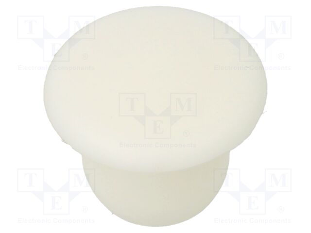 Accessories: stopper; H: 7.5mm; push-in; Flange dia: 12mm; white