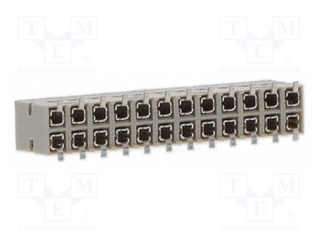 Connector: PCB to PCB; straight; PIN: 24; THT; female; THT; socket