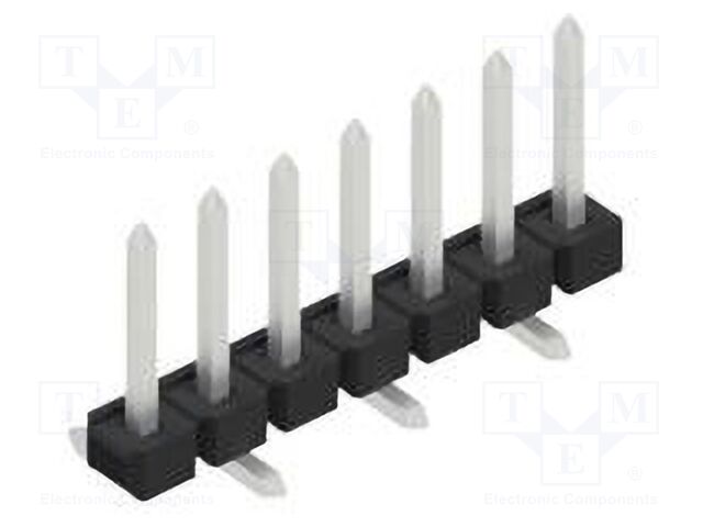 Connector: pin strips; pin header; male; PIN: 7; 2.54mm; SMT; 1x7
